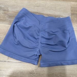 Blue v back scrunch shorts!!